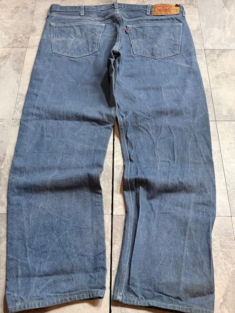 Levi's 501XX Jeans Men's 40x32 Light Blue Faded Denim Button Fly Y2K